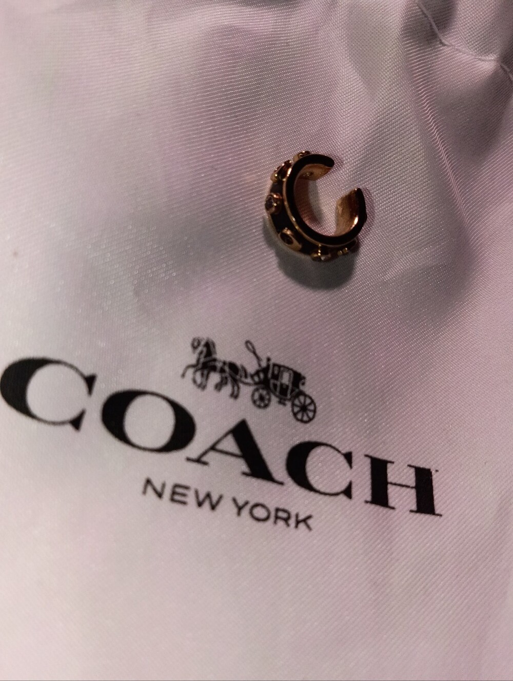 Coach Gold C-Shaped Ear Cuff